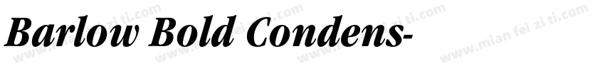 Barlow Bold Condens字体转换